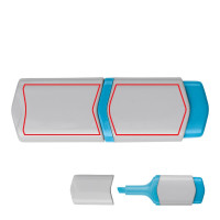 Zone de marquage Position 1 pour Surligneur personnalisé MINI en crayon individuel de 75mm