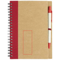 Zone de marquage Position 9 pour Bloc-notes A6 publicitaire avec couverture et papier recyclés