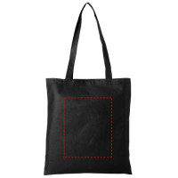 Zone de marquage Position 2 pour Sac shopping coloré en intissé 6L personnalisé