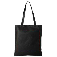 Zone de marquage Position 5 pour Sac shopping coloré en intissé 6L personnalisé