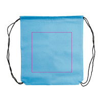 Zone de marquage Position 3 pour Sac à cordon publicitaire non-tissé 80g/m2