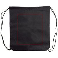 Zone de marquage Position 4 pour Sac à cordon publicitaire non-tissé 80g/m2