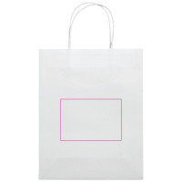 Zone de marquage Position 1 pour Sac papier moyen ECO look personnalisé pour boutique
