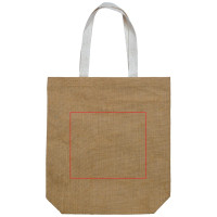 Zone de marquage Position 2 pour Sac en toile de jute personnalisé "Jaipur"