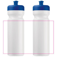 Zone de marquage Position 1 pour Bidon de sport personnalisé "Classic" 750ml