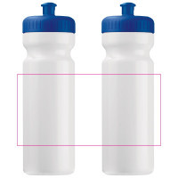 Zone de marquage Position 2 pour Bidon de sport personnalisé "Classic" 750ml