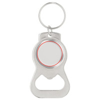 Zone de marquage Position 1 pour Décapsuleur personnalisé avec anneau de porte-clés