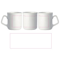 Zone de marquage Position 7 pour Mug design publicitaire 280ml