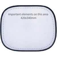 Zone de marquage Position 1 pour Kit de 2 pare-soleil publicitaire