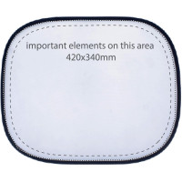 Zone de marquage Position 2 pour Kit de 2 pare-soleil publicitaire