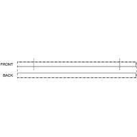 Zone de marquage Position 3 pour Bracelet en tissu personnalisé avec fermeture de sécurité