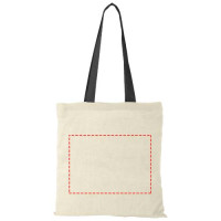 Zone de marquage Position 3 pour Tote bag coton personnalisé anses colorées