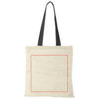 Zone de marquage Position 5 pour Tote bag coton personnalisé anses colorées