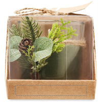 Zone de marquage Position 2 pour Bougie de Noël personnalisée ambiance forêt