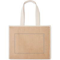 Zone de marquage Position 2 pour Sac isotherme personnalisé coton jute LINAX