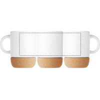 Zone de marquage Position 1 pour Mug personnalisable céramique liège LUKA