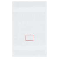Zone de marquage Position 1 pour Serviette de toilette invité personnalisée 50x30cm