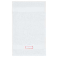 Zone de marquage Position 3 pour Serviette de toilette invité personnalisée 50x30cm