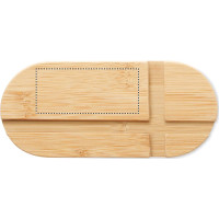 Zone de marquage Position 1 pour Support pour tablette et téléphone personnalisé en bambou "ZEO"