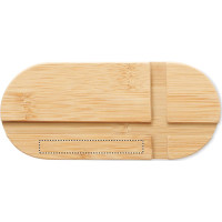 Zone de marquage Position 2 pour Support pour tablette et téléphone personnalisé en bambou "ZEO"