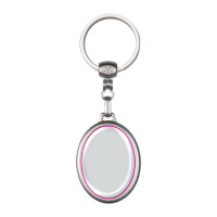 Zone de marquage Position 1 pour Porte-clés ovale en métal personnalisé