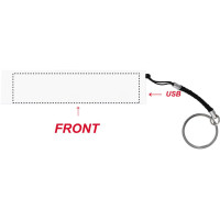 Zone de marquage Position 4 pour Powerbank avec anneau de porte-clés