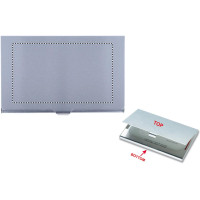 Zone de marquage Position 1 pour Etui pour cartes de visite en aluminium ETHAN
