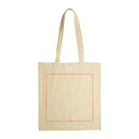 Zone de marquage Position 1 pour Tote bag personnalisé coton naturel 140g/m2
