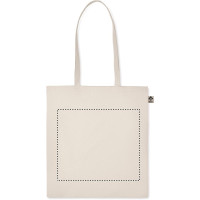 Zone de marquage Position 3 pour Sac en coton BIO personnalisé 140g/m2 "WALI"