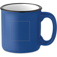 Zone de marquage Position 2 pour Mug rétro personnalisé