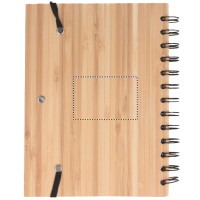 Zone de marquage Position 5 pour Carnet en bambou personnalisé