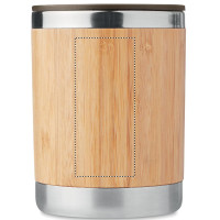 Zone de marquage Position 5 pour Mug isotherme inox et bambou personnalisé MIAKA