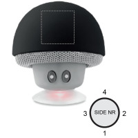 Zone de marquage Position 1 pour Enceinte personnalisée support téléphone "CHAMPI"