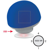Zone de marquage Position 3 pour Enceinte personnalisée support téléphone "CHAMPI"