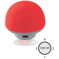 Zone de marquage Position 4 pour Enceinte personnalisée support téléphone "CHAMPI"