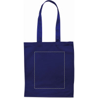 Zone de marquage Position 3 pour Tote bag personnalisé coton 140g/m² "Color"