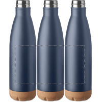 Zone de marquage Position 2 pour Bouteille isotherme Inox et Liège personnalisée CORKY