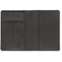 Zone de marquage Position 3 pour Portefeuille avec étui de passeport personnalisé anti RFID "BARK"