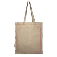 Zone de marquage Position 5 pour Tote bag personnalisé en coton polyester recyclé