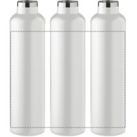 Zone de marquage Position 2 pour Bouteille isotherme TOMAX personnalisée 1 litre avec poignée - Inox et bambou