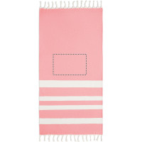 Zone de marquage Position 2 pour Paréo fouta en coton recyclé personnalisé