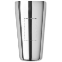 Zone de marquage Position 2 pour Ensemble pour cocktail avec shaker 750ml dans pochette en coton "OLE"