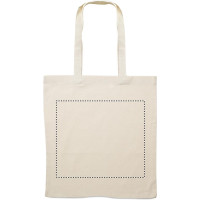 Zone de marquage Position 4 pour Tote bag personnalisé en coton écru 180 g/m² ULIS