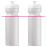 Zone de marquage Position 1 pour Bidon de sport BIO 75cl personnalisé