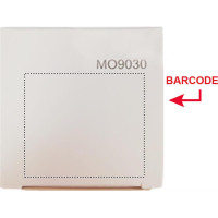 Zone de marquage Position 3 pour Petite bougie parfumée personnalisée dans verre doré, blanc ou noir