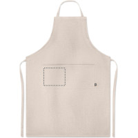 Zone de marquage Position 1 pour Tablier personnalisé en chanvre