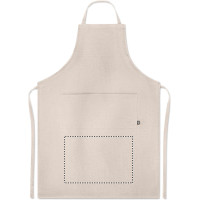 Zone de marquage Position 3 pour Tablier personnalisé en chanvre