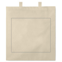 Zone de marquage Position 2 pour Sac personnalisé en coton écru 140g/m2 avec soufflet 9cm LIAM