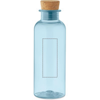 Zone de marquage Position 3 pour Bouteille personnalisée "KORK" 500ml en tritan avec bouchon en liège