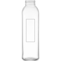 Zone de marquage Position 4 pour Bouteille en verre recyclé 500 ml personnalisable "FIKA" avec pochette néoprène